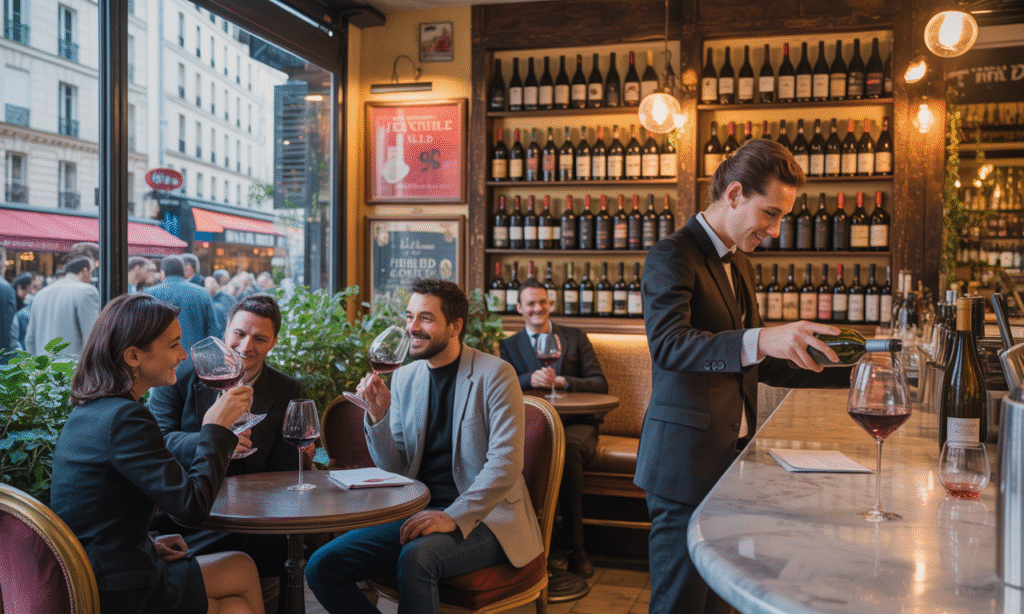découvrez notre sélection des meilleurs bars à vin de paris pour déguster un verre entre amis ou en amoureux, dans une ambiance conviviale et chaleureuse. profitez des bonnes adresses parisiennes pour savourer d’excellents crus.