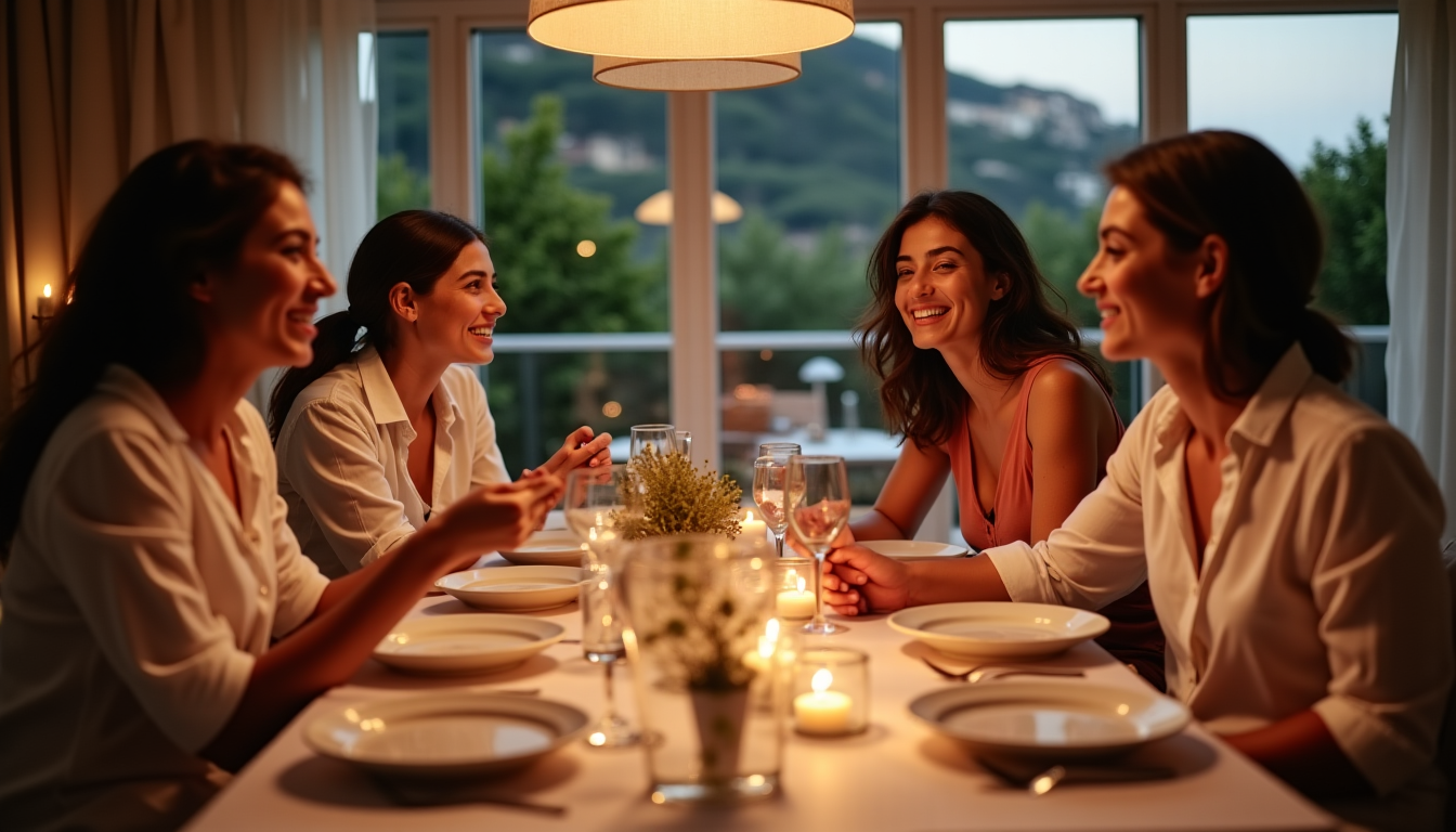 Illustration : l'essentiel est de créer un environnement où chacun — recevoir à la niçoise : réussir un dîner ou une réception chez soi à nice